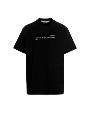 Off White Heren Precies het tegenovergestelde T-shirt (Zwart)