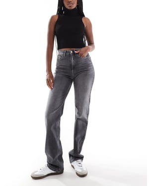 ONLY Maddie extra high waist dad jeans in grey