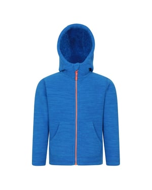 Mountain Warehouse Kinder/Kids Snowdonia II Borg gevoerde Hoodie (Blauw)