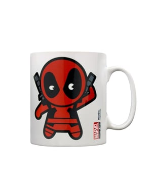 Marvel Kawaii Deadpool Mug (Vit/Röd)