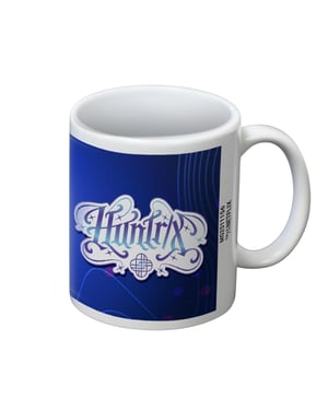 K-Pop Demon Hunters Huntrix Logotyp 325ml Mugg (Vit/Blå)