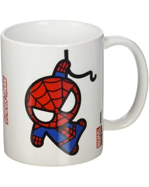Marvel Kawaii Spider-Man Mug (Vit/röd/blå)