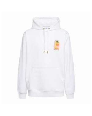Casablanca Gradient Arch Logo Vit Hoodie