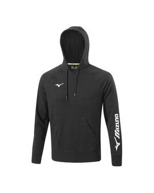 Mizuno Heren Badstof Hoodie (Zwart)