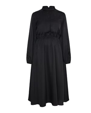 usha midi-jurk Dames zwart