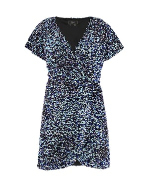 Faina Jurk Dames Blauwmunt