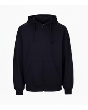 VR2 Denim Mens Zip Up Hoodie Casual Fleece Jacket