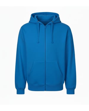 VR2 Denim Mens Zip Up Hoodie Casual Fleece Jacket