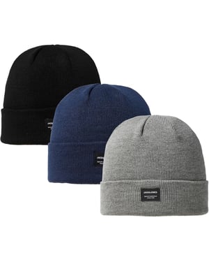 Jack and Jones Mens 3 Pack Beanie