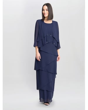 Colette Jacket And Asymmetric Tiered Dress