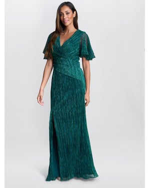 Liz Metallic Knit Maxi Dress