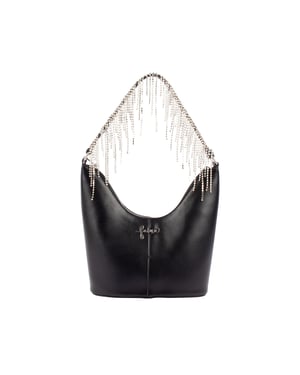 Faina Avondtasje met kristallen Dames zwart