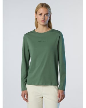 North Sails Långärmad T-shirt med upphöjd logotyp