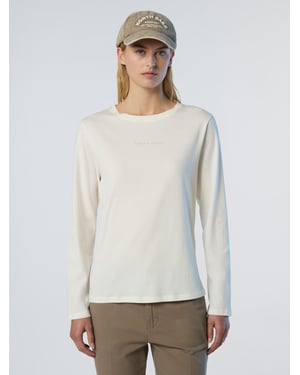 North Sails långärmad T-shirt med upphöjd logotyp