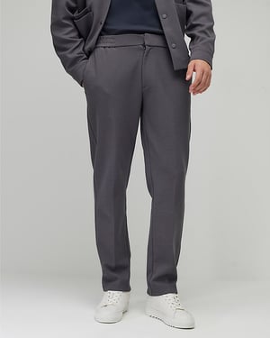 River Island Mens Trousers Grey Slim Fit Textured