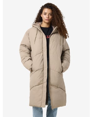 Noisy May Ladies Long Hooded Waterproof Parka Coat Padded
