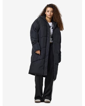 Noisy May Ladies Long Hooded Waterproof Parka Coat Padded