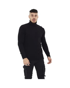 Brave Soul Men's Turtle Roll Neck Knitted Jumper