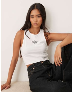 Dickies kraftcentral logoväst i vitt