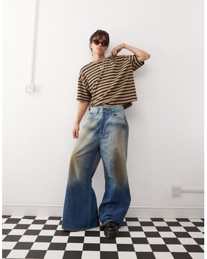 Cheap Monday Rad supervid jeans i gråblå tvätt