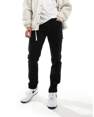 Farah Elm slim jeans i svart