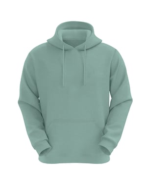 VR2 Denim Mens Plain Hoodie Long Sleeve Pullover