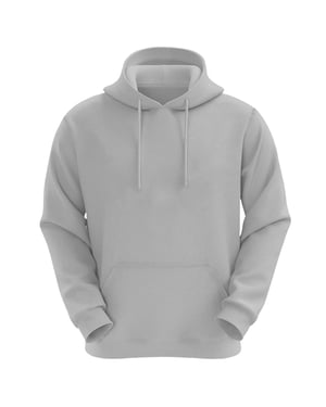 VR2 Denim Mens Plain Hoodie Long Sleeve Pullover
