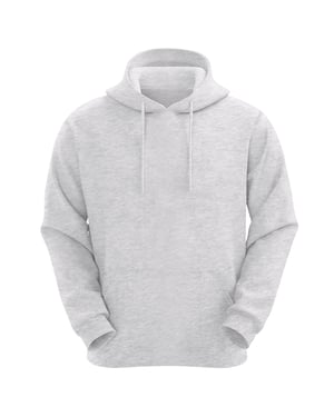 VR2 Denim Mens Plain Hoodie Long Sleeve Pullover