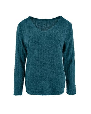FOS Amsterdam Fos trui bella chenille petrol