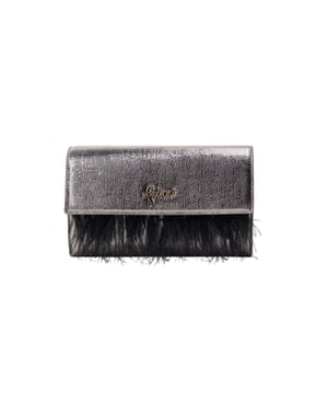 Faina Clutch/avondtasje Dames Grijs metallic