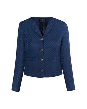 Faina Bouclé jasje Dames marine