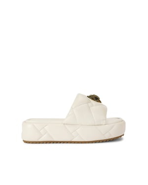 Kurt Geiger London Leather Kensington Puff Flatform Sandals