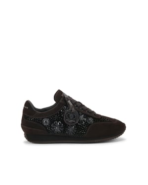 Kurt Geiger London Velvet Chelsea Jewel Tag Sneakers