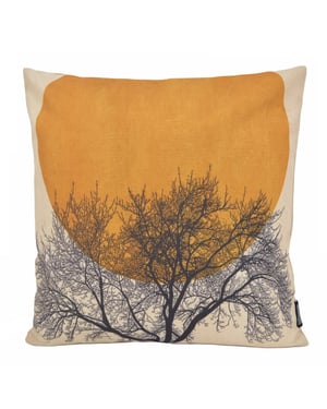 Gek op kussens! Moon & tree | 45 x 45 cm | kussenhoes | katoen/linnen