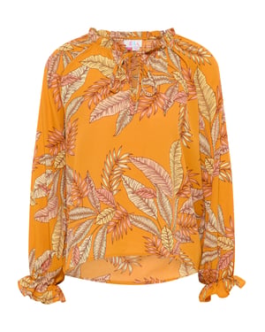IZIA Blouse shirt Dames Oranje Veelkleurig