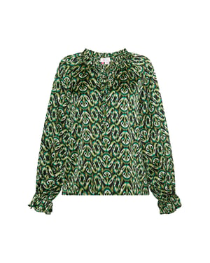IZIA Blouse Dames Groen Veelkleurig