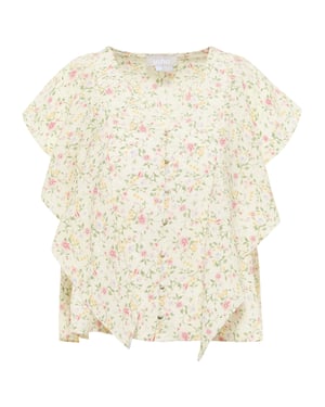 usha Blouse shirt qisha Dames Wit Veelkleurig
