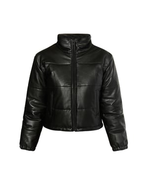 Faina Lederen jas Dames zwart