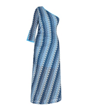 IZIA Jurk Dames Blauw Veelkleurig