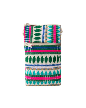 IZIA Telefoontas Dames Groen Veelkleurig