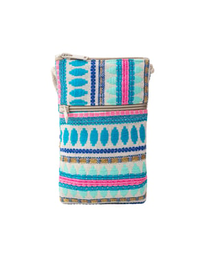 IZIA Telefoontas Dames Blauw Veelkleurig