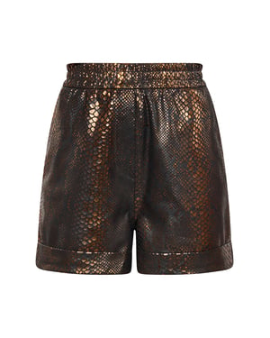 Faina Korte broek Dames zwart koper