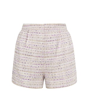 Faina Bouclé korte broek Dames Lavendel veelkleurig
