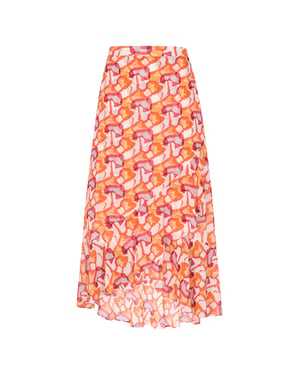 Faina Rock Dames Oranje Veelkleurig