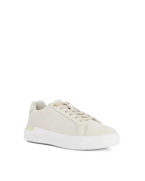 Dune Ladies Eave - Quilted Leather Trainers