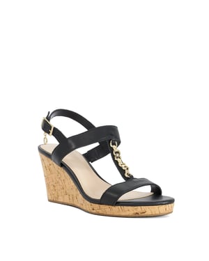 Dune Ladies Kasslie - T-Bar Cork Wedge