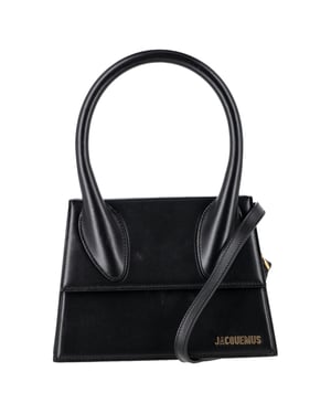 Jacquemus Le Grand Chiquito handtas met handvat in zwart leer