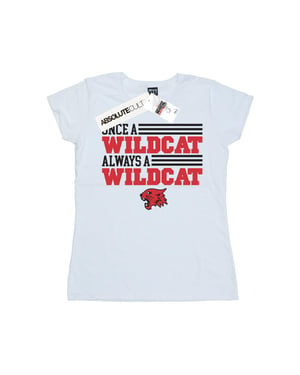 Disney Dam/Tjej High School Musical Musikalen Once A Wildcat - bomulls-T-shirt (Vit)