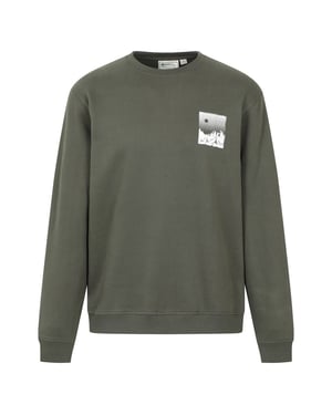 Mountain Warehouse Heren Mountain Scene Sweatshirt (Groen)