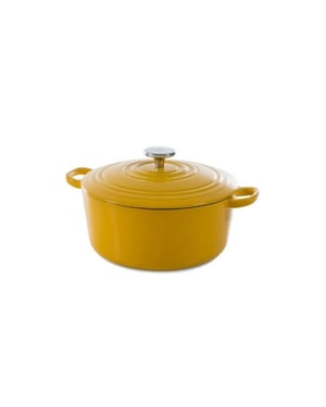 BK Cookware Bk bourgogne braadpan sunny yellow 24 cm gietijzer